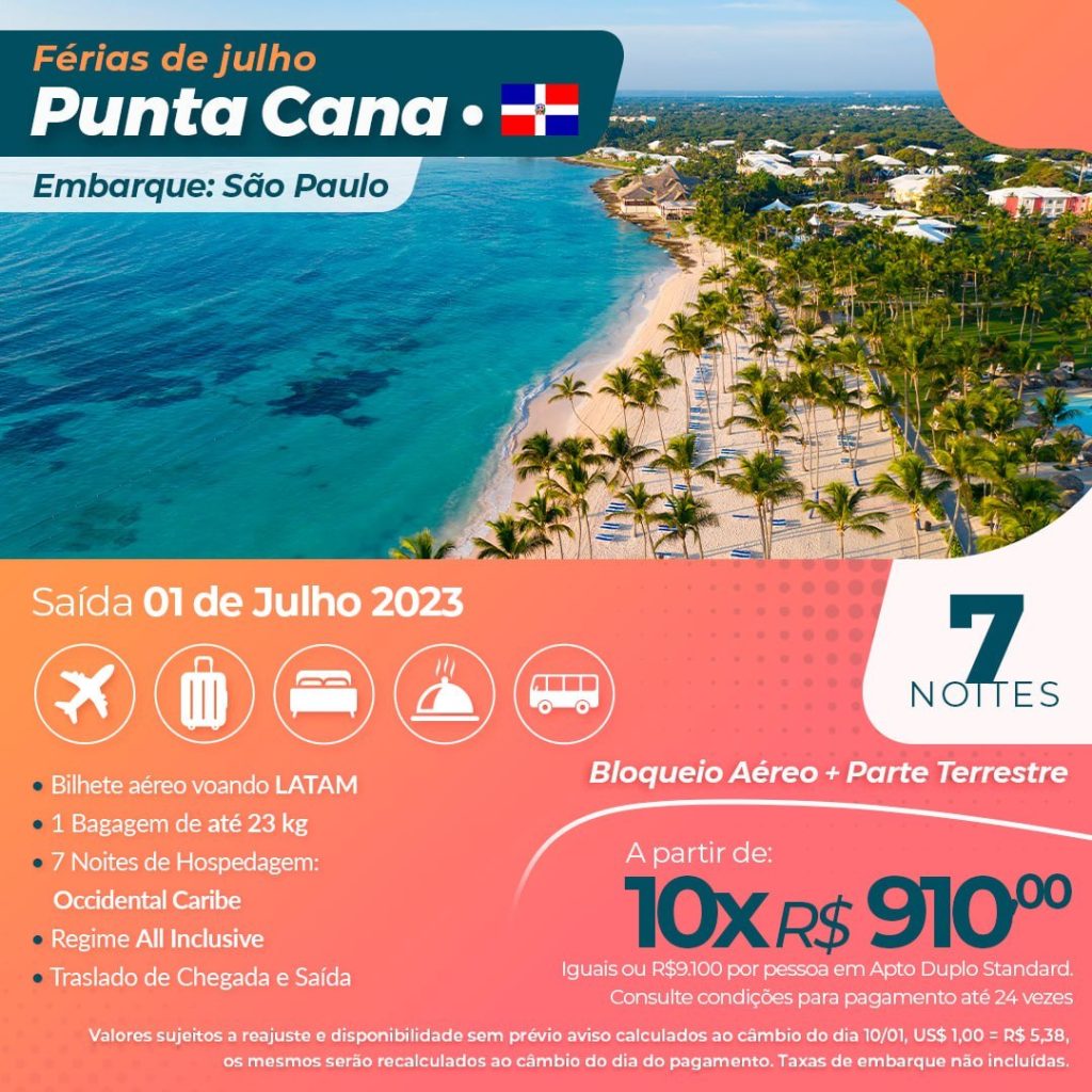 Pacote Punta Cana - Republica Dominicana