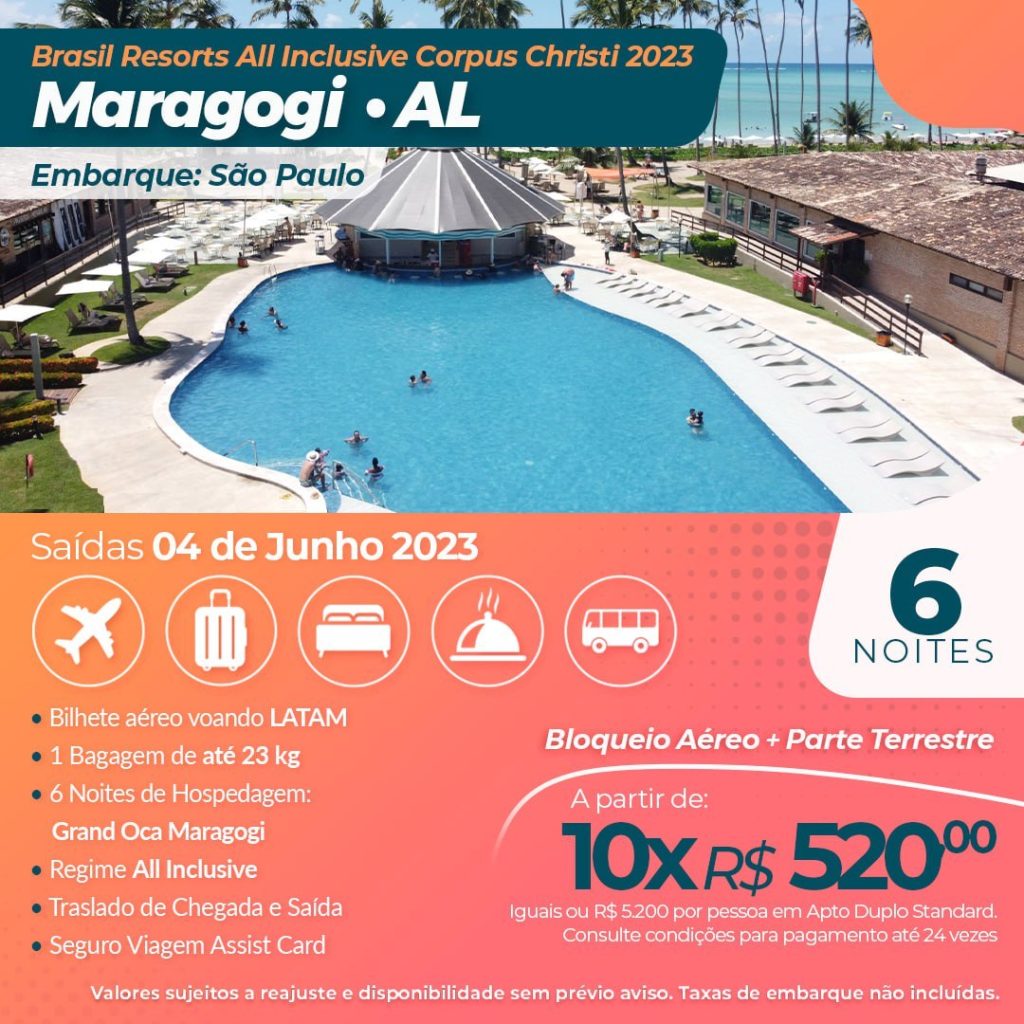Pacote de viagem Maragogi - Alagoas