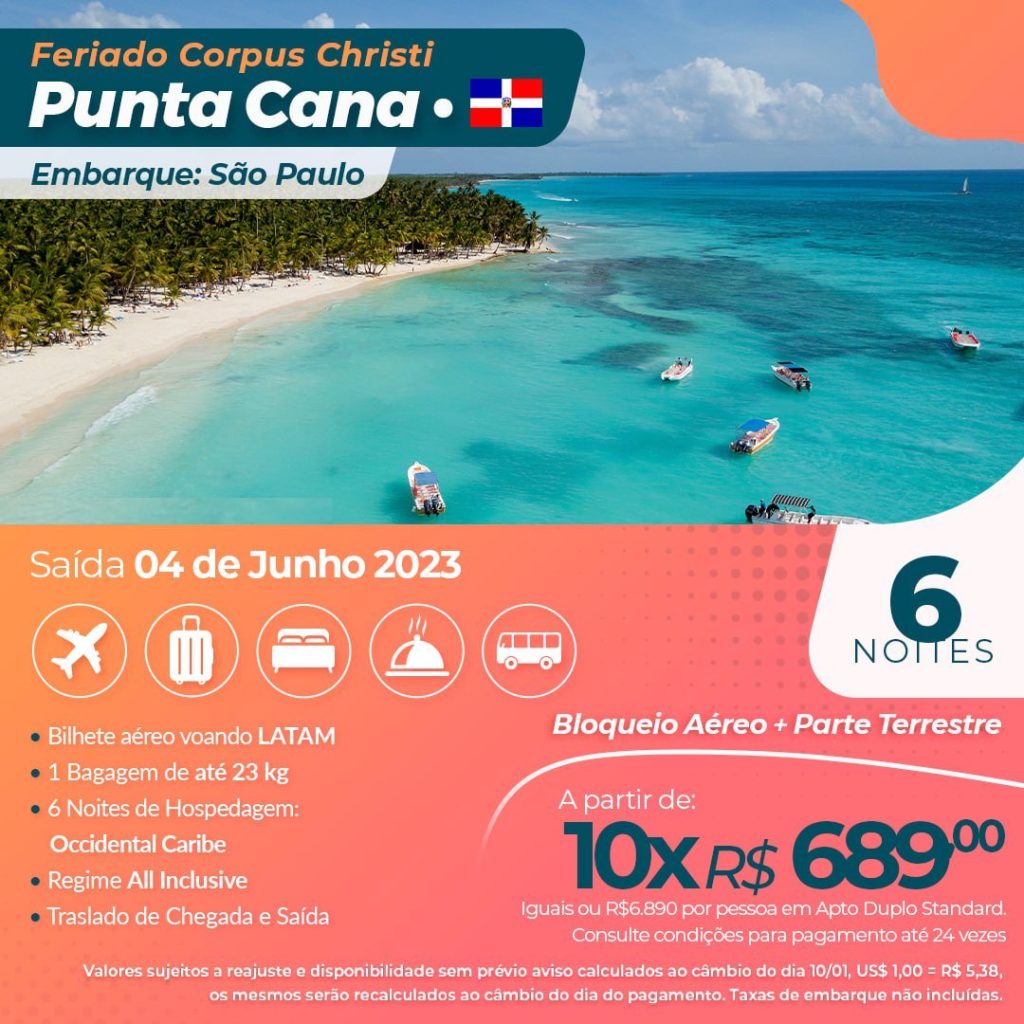 Pacote Punta Cana - Corpus Christi