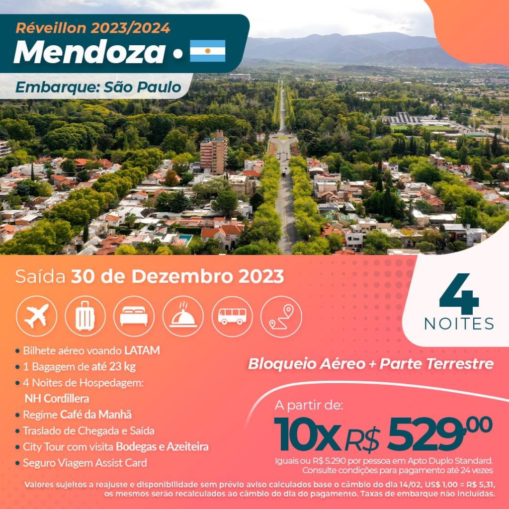 Pacote viagem Mendoza - Dezembro